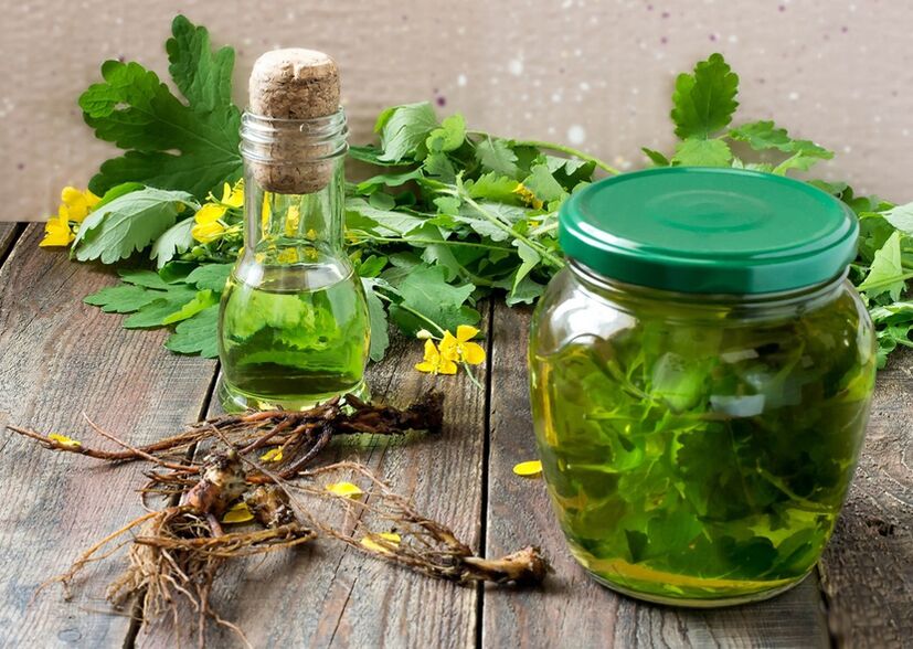 Infusión de celidonia para combatir los papilomas.